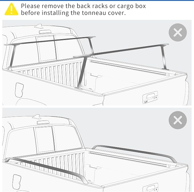 OEDRO Soft Tri-Fold Truck Bed Tonneau Cover Fit for 2017-2026 Honda Ridgeline 5 Feet Bed