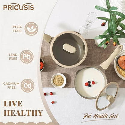 PRICUSIS Nonstick Saucepan