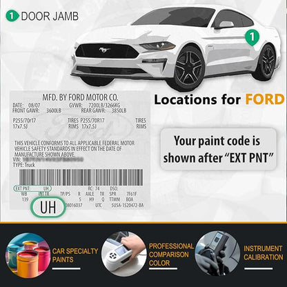 Touch Up Paint for Ford Ruby Red Metallic(RR), Color Exact Match Auto Paint Repair Pen Fix Chips and Nicks Scuff