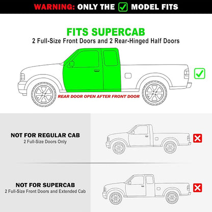 APS Running Boards (Nerf Bars Side Steps Step Bars) Compatible with Ford Ranger Mazda B-Series 1999-2011 Super Cab 4-Door (Stainless Steel Black Powder Coated 5 inches)
