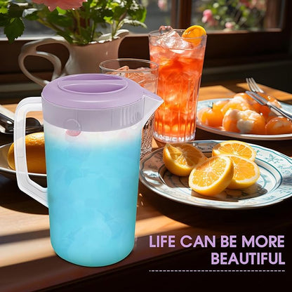 Uiifan 4 Pcs Plastic Water Pitcher
