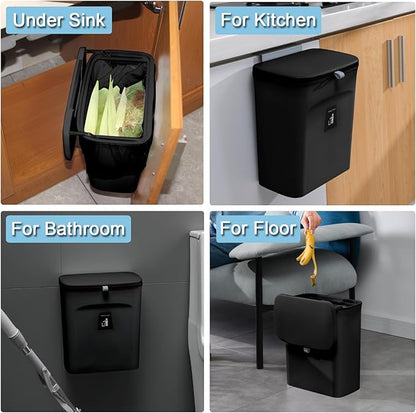 Tiyafuro 2.4 Gallon Kitchen Compost Bin