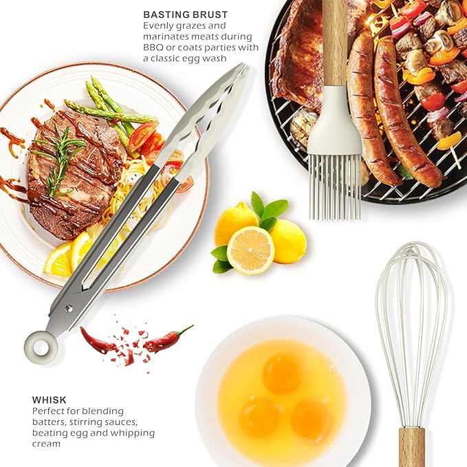 oannao Silicone Cooking Utensils Set