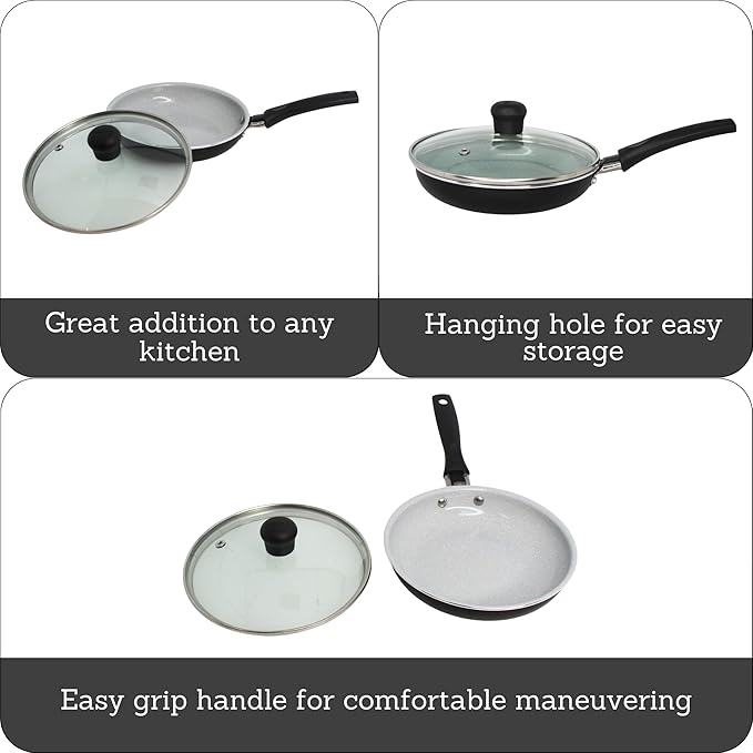 IMUSA 6.3” Gray Speckled Ceramic Mini Fry Pan