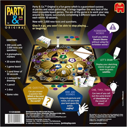 Jumbo Party & Co. Original Board Game - Fun Multi-Challenge Game for 14+ Years, Multiplayer Family Entertainment.