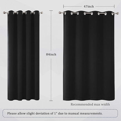 DUALIFE 99% Blackout Curtain for Living Room