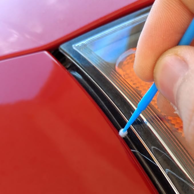 ATLIN Touch Up Paint Brushes, 100 Pack of 2.5mm Disposable Micro Applicators for Automotive Paint Chip Repair