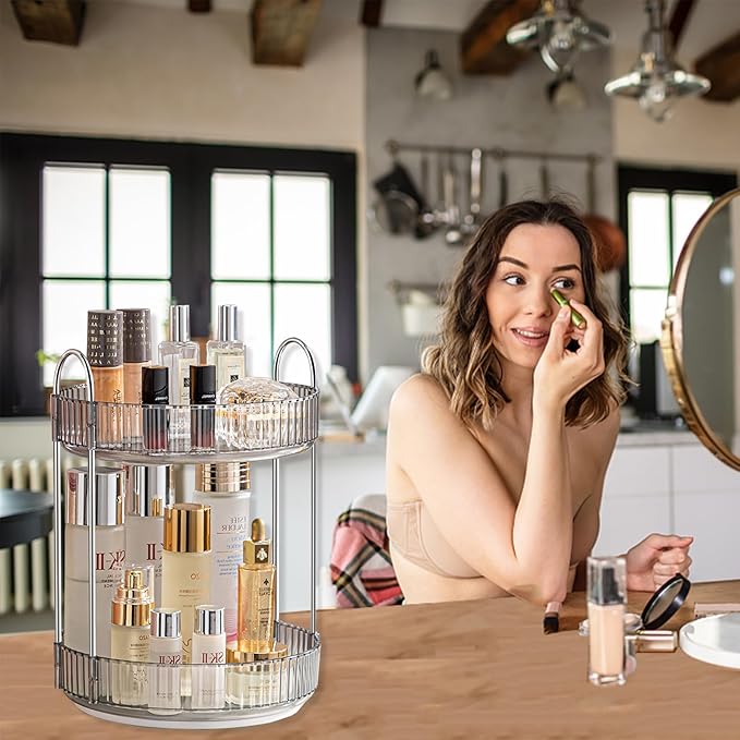 Asayuee 360 Rotating Makeup Organizer