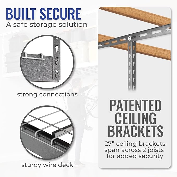 SafeRacks Overhead Garage Storage Rack