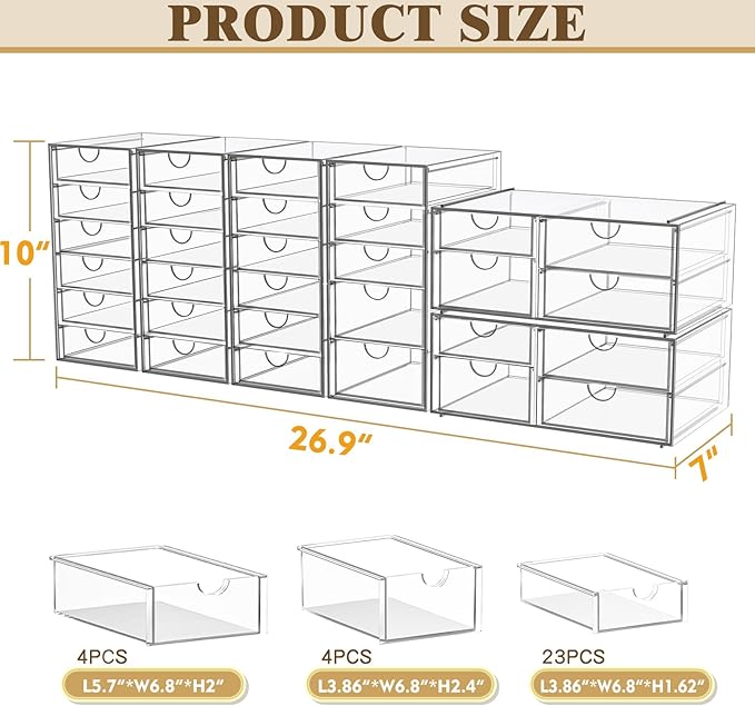YFXCVSL Acrylic Makeup Organizer