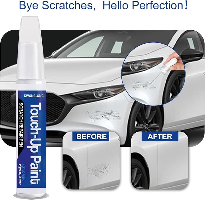 Silver Zynith Metallic PSE/SSE Touch Up Paint Compatible with RAM 1500/2500/3500 Longhorn, 2-in-1 Car Paint Scratch Repair Kit, Quick & Easy Solution to Repair