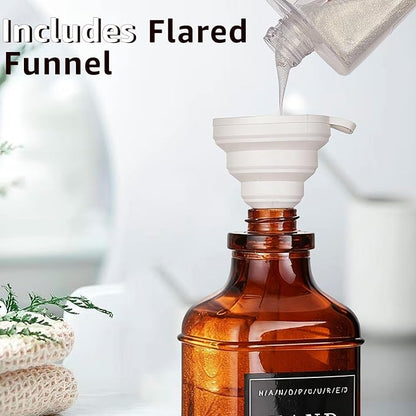 Amber Glass Soap Dispenser