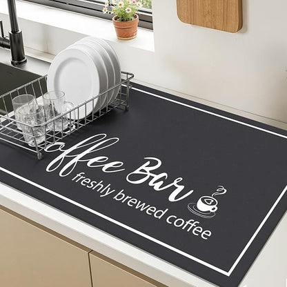 Findosom Dish Drying Mat, Cuttable Drying Mat