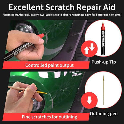 Carhoo C4L Sage Green Metallic Compatible with MINI Cooper Exact Match Touch Up Paint Pen - 0.56 Fl Oz(16ml)