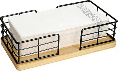 Kordory Wooden Guest Towel Holder Tray