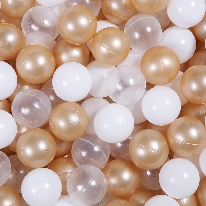 Realhaha Ball Pit Balls 50 100 200 500 Play Balls Plastic Balls for Baby Girls Toddlers Kids Play Tent Pool Playhouse Playpen Party Decoration