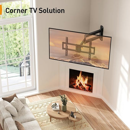 Perlegear Corner TV Wall Mount Long Arm TV Mount Bracket