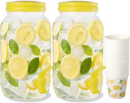 2 Pcs Plastic Beverage Dispenser