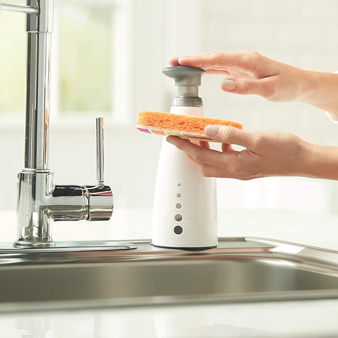 Casabella Sink Sider Soap Pump Bottle 14-Ounce Multipurpose Dispenser