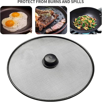 Splatter Screen, Frying Pan Splatter Screen, Splash Guard Lid