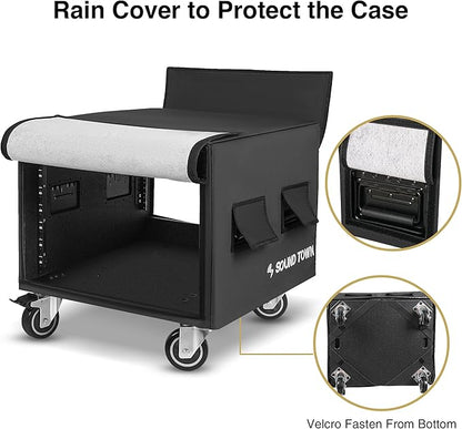 Sound Town 8U PA/DJ Rack/Road Case