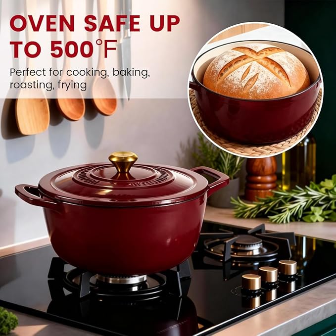 Enameled Cast Iron Dutch Oven