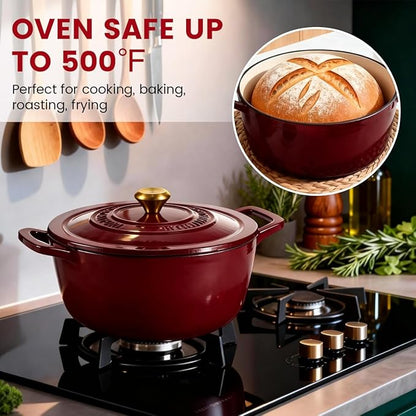 Enameled Cast Iron Dutch Oven