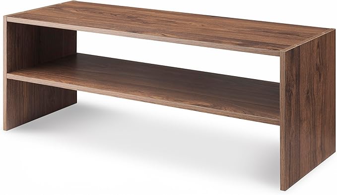 Whitmor Wood Stackable 2-Shelf Shoe Rack, 31 inches