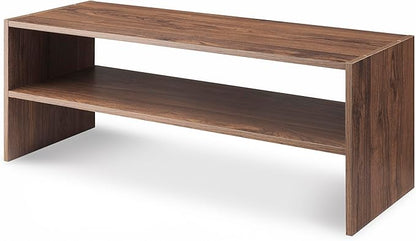 Whitmor Wood Stackable 2-Shelf Shoe Rack, 31 inches