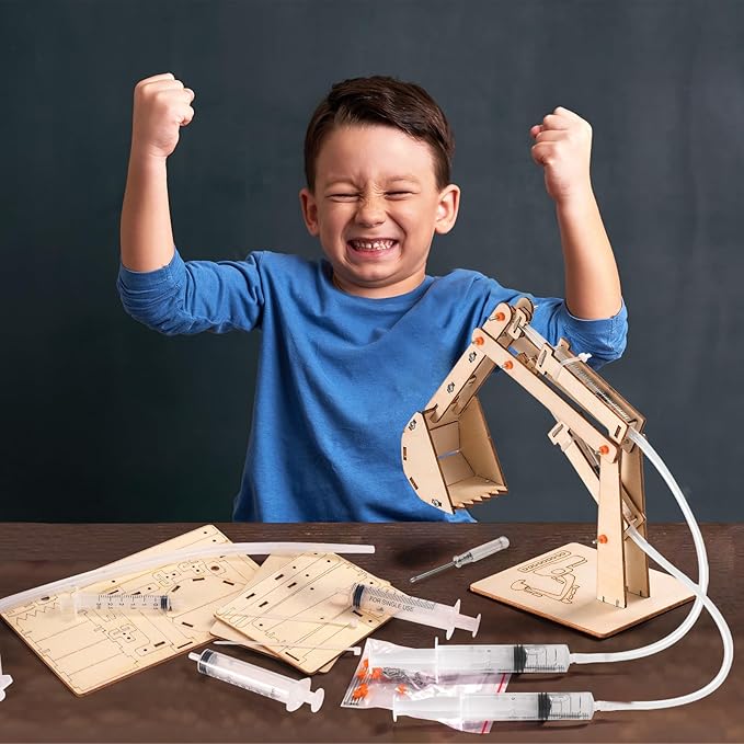 STEM Science Kits for Kids Ages 8-12 8-10, Wood Building Crafts Kits for Boys 6-8, STEM Toys for Boys Age 8-12 6 7 10 11 13 Years Old Gifts, Engineering Experiment Projects, 3D Wooden Puzzles 8-13