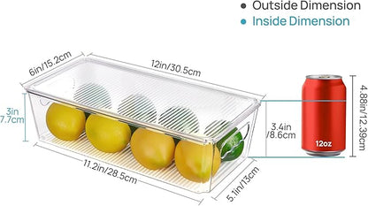 Vtopmart 8pcs Clear Organizers and Storage Bins