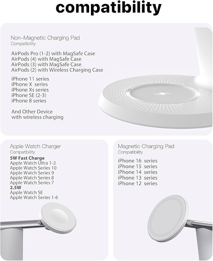3 in 1 Wireless Charging Station