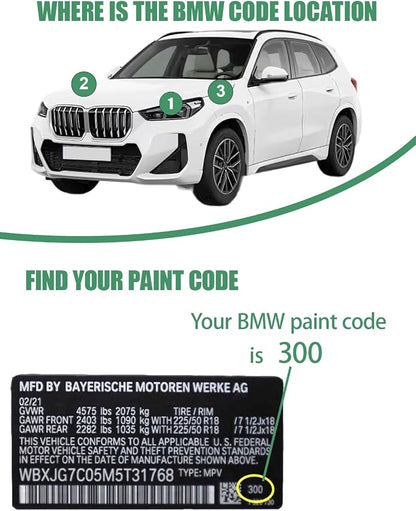C1M Phytonic Blue Metallic Touch Up Paint for BMW, Color Accurate Car Paint Scratch Repair Pen, Quick & Easy Fix Automotive Chips and Nicks