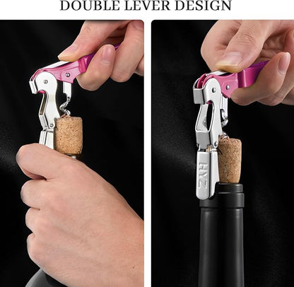 HYZ 2-Pack Wine Opener Waiter Corkscrew, Professional Wine Key