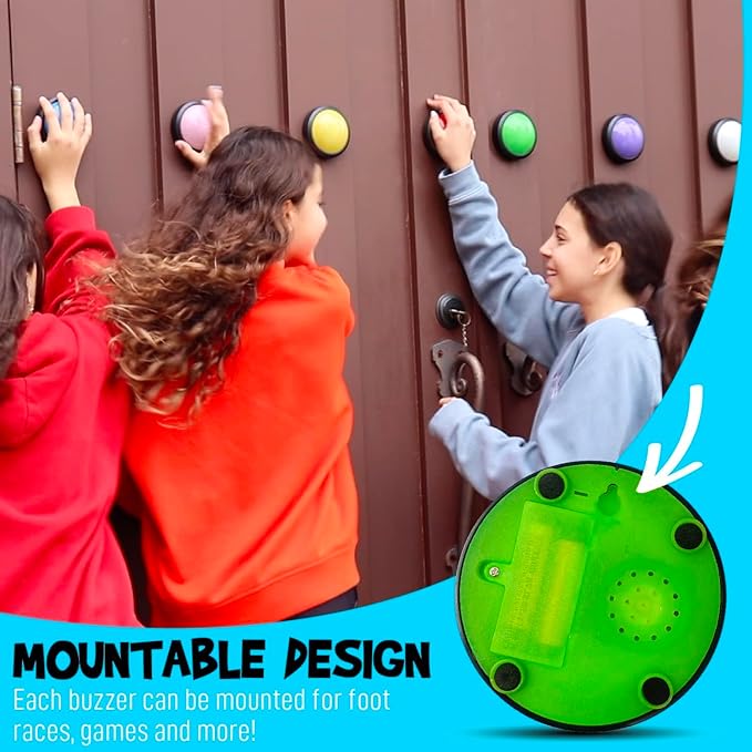 Teacher's Choice Light Up Game Buzzer System, Displays The Winning Player Loud