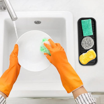 Zulay Kitchen Silicone Sponge Holder