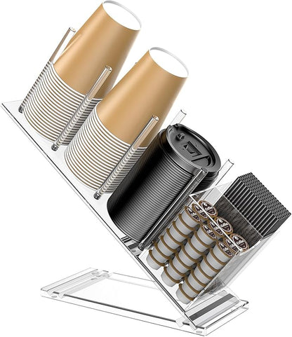 Acrylic Cup and Lid Holder