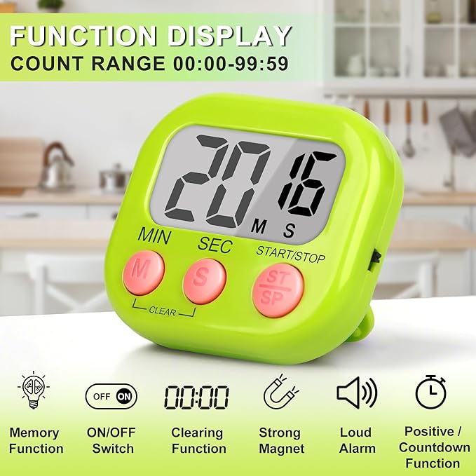 ZILLEEN Classroom Timer for Kids Teachers 2 Pack Digital Timers
