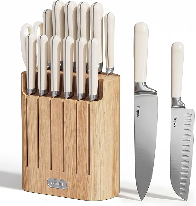 SMIRLY 14-Piece Kitchen Knife Set