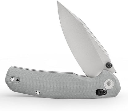 Axis Knives, EDC Folding Knife for Men, Pocket Knife with Clipï¼?.34??14C28N Steel,Thumb Stud Blade,Grey G10 Handle.Outdoor Camping Tool，Hornet-03G
