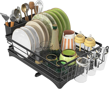 Ekisemio Dish Drying Rack for Kitchen Counter