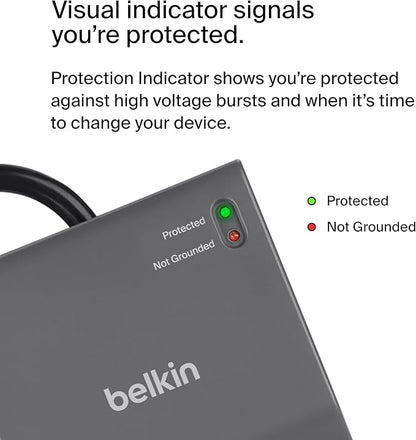 Belkin 12-Outlet Surge Protector Power Strip w/ 12 AC Outlets & 8ft Flat Plug