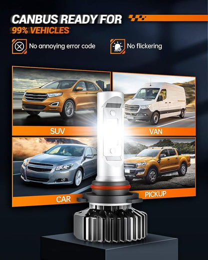 SEALIGHT HB3 Fog Light for Off-Road Use with Advanced Cooling Fan Technology, Compact & Efficient Design, Pack of 2, White
