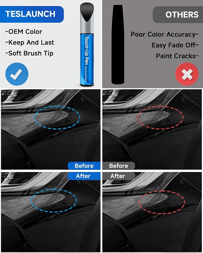 218 Attitude/Midnight Black Metallic Touch Up Paint Compatible with Toyota Exact Match Touch Up Paint Car Scratch Repair