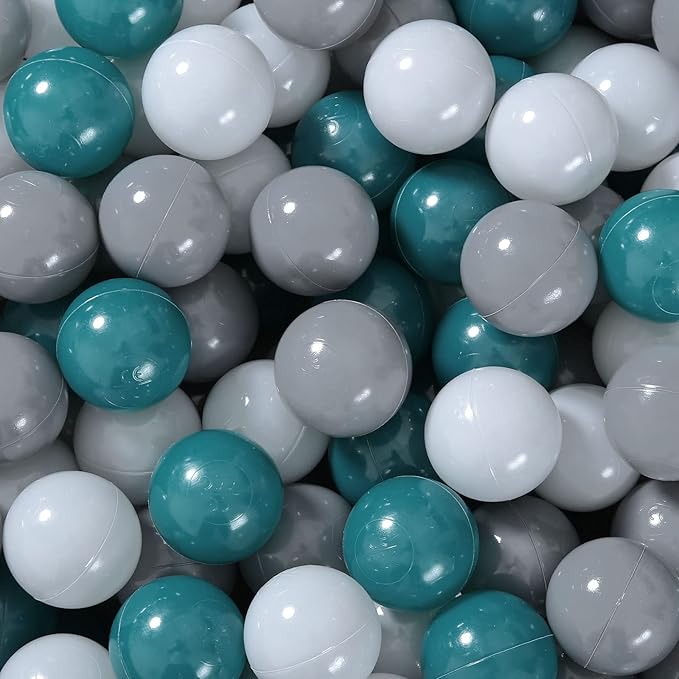 Realhaha Ball Pit Balls 50 100 200 500 Play Balls Plastic Balls for Baby Girls Toddlers Kids Play Tent Pool Playhouse Playpen Party Decoration