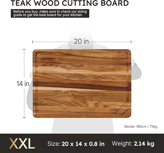 Extra Large Teak Wood Cutting Board