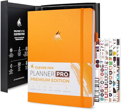 Clever Fox Planner Pro Premium – Luxurious Weekly & Monthly Planner