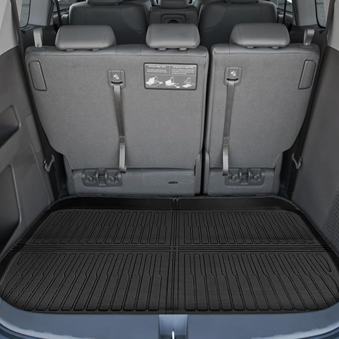 Floor Mats for Honda Odyssey 2011 2012 2013 2014 2015 2017, 2016 Odyssey Floor Mats, 1st and 2nd 3rd Row & Cargo Mat, TPE Non-Slip Waterproof Summer Winter Car Accessories