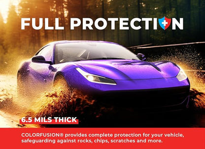 ColorFusion PPF by VViViD, Gloss Flip Purple Blast Dry Apply PPF Vinyl Car Wrap Roll 6ft x 5ft