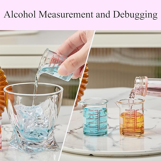 High Borosilicate Glass Measuring Cup-V-Shaped Spout，Glass Measuring Beaker